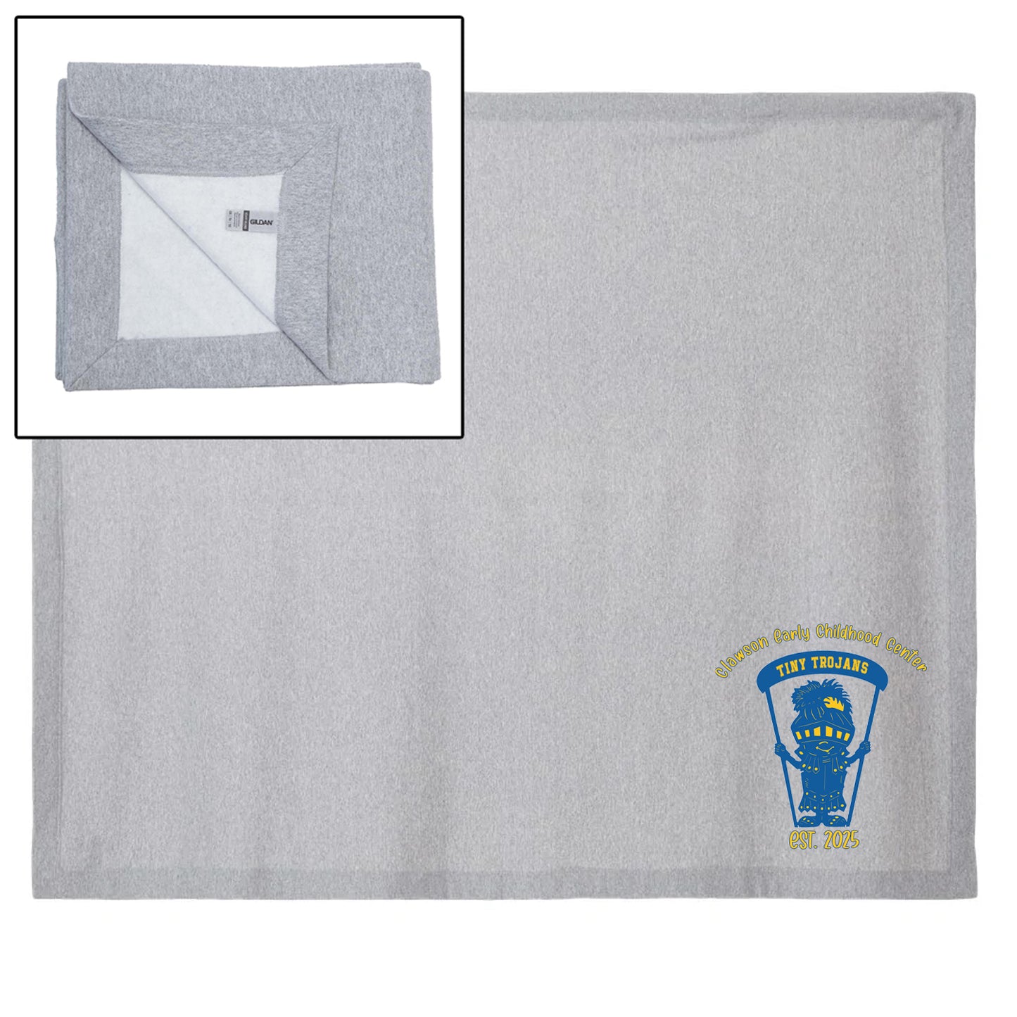 Clawson Early Learning Center Heavy Blend Fleece Stadium Blanket