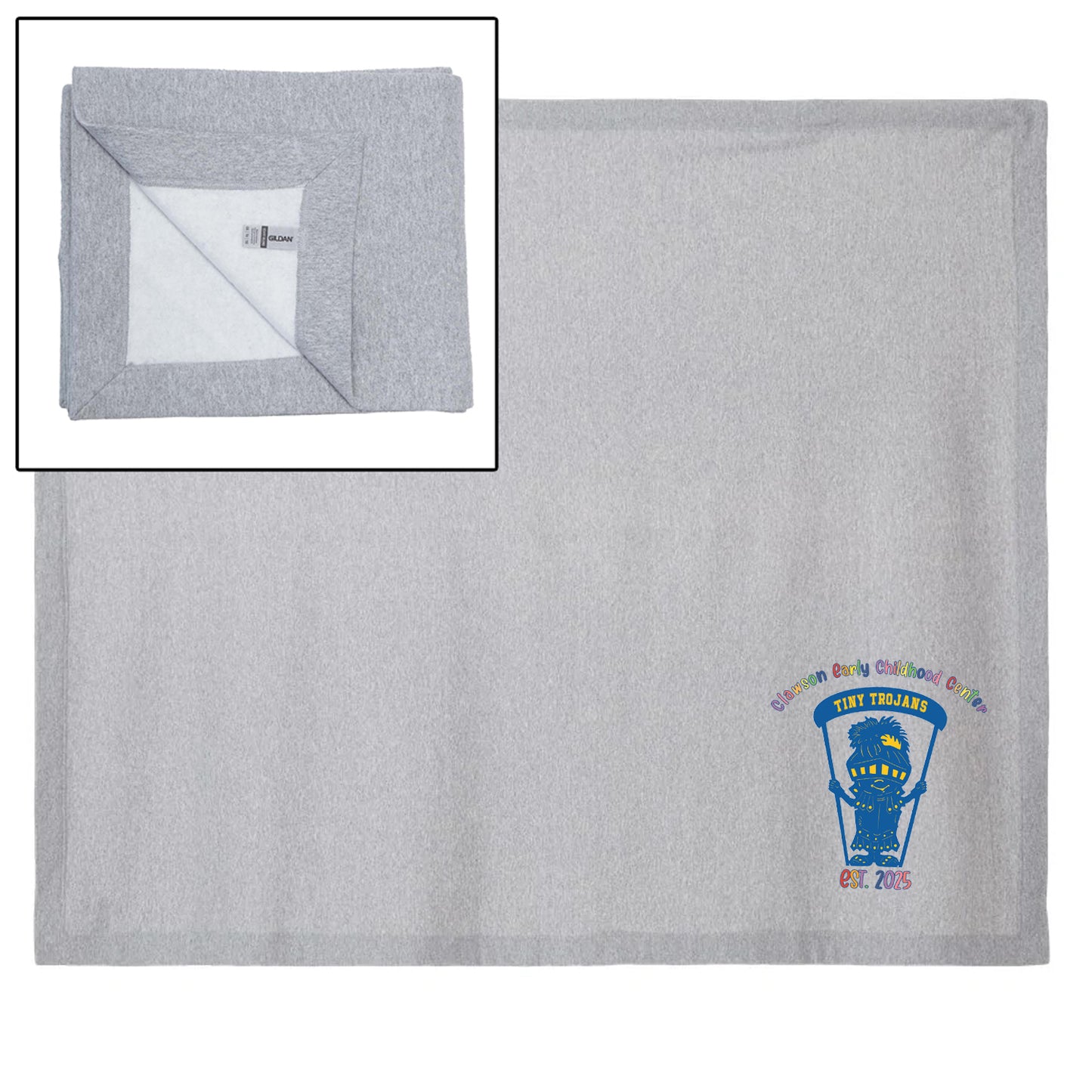 Clawson Early Learning Center Heavy Blend Fleece Stadium Blanket