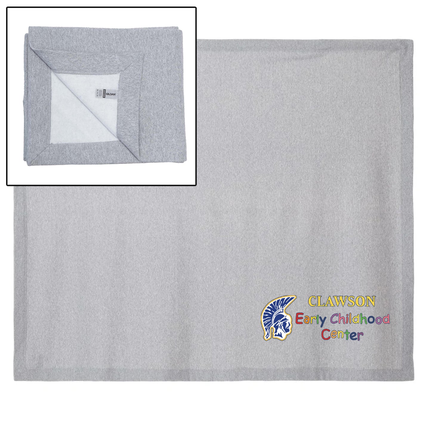 Clawson Early Learning Center Heavy Blend Fleece Stadium Blanket