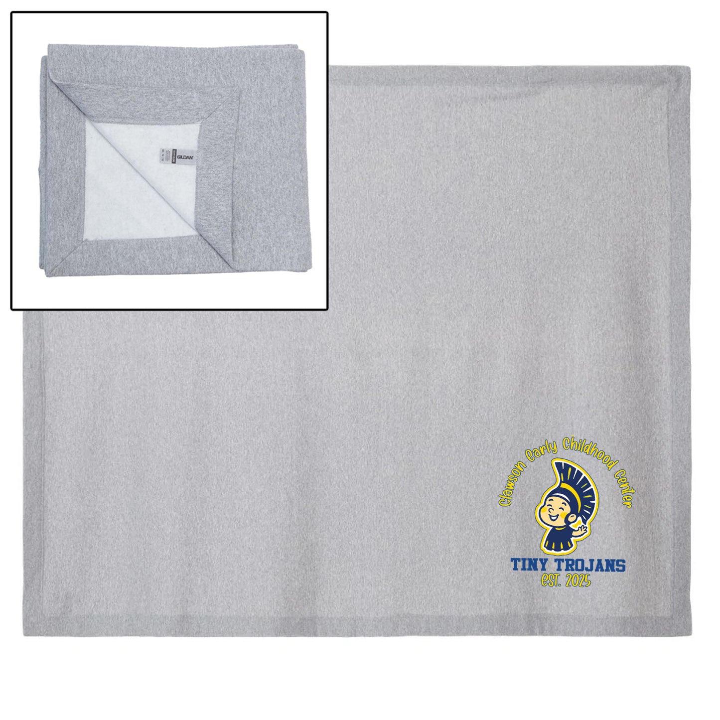 Clawson Early Learning Center Heavy Blend Fleece Stadium Blanket