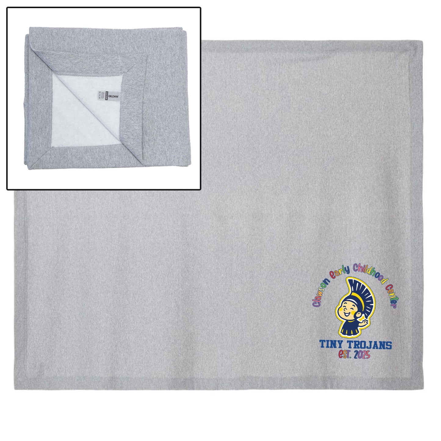 Clawson Early Learning Center Heavy Blend Fleece Stadium Blanket