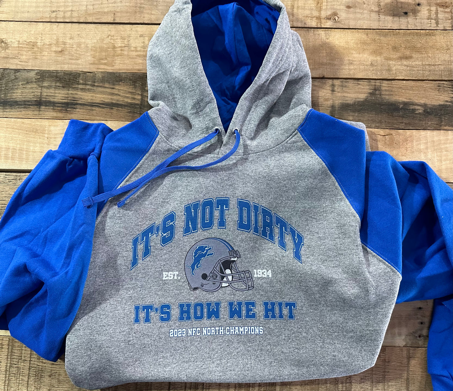 It’s Not Dirty Blue/Grey Hoodie