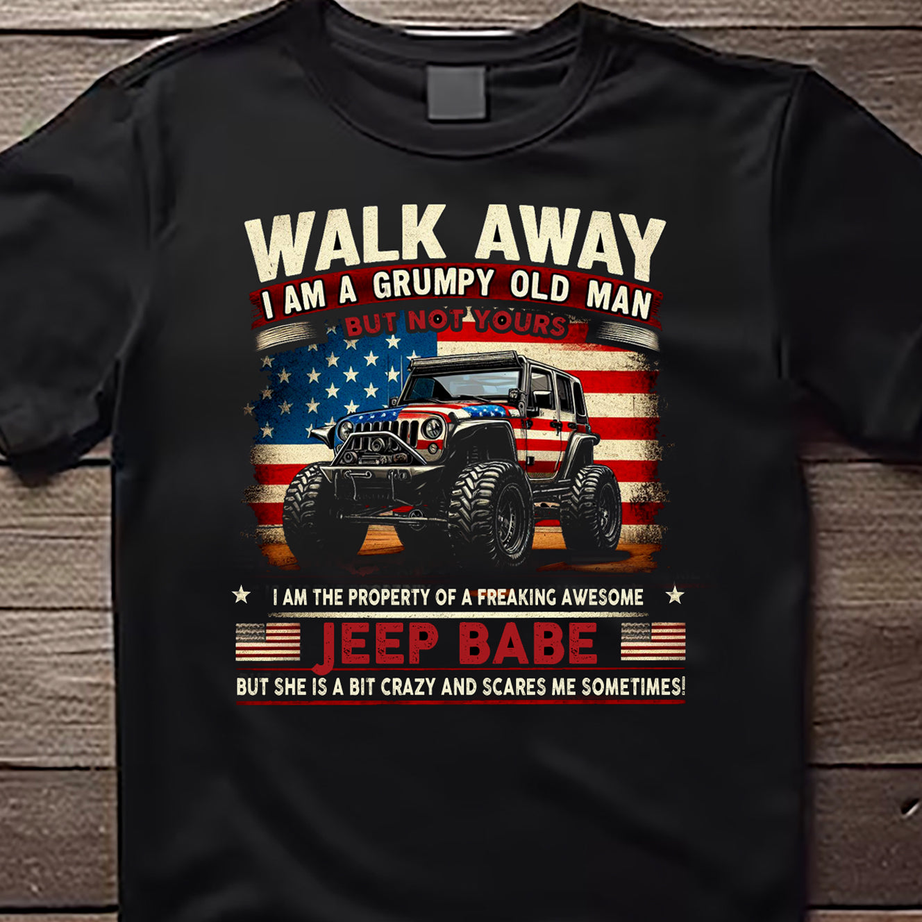 Jeep Babe Grumpy Old Man
