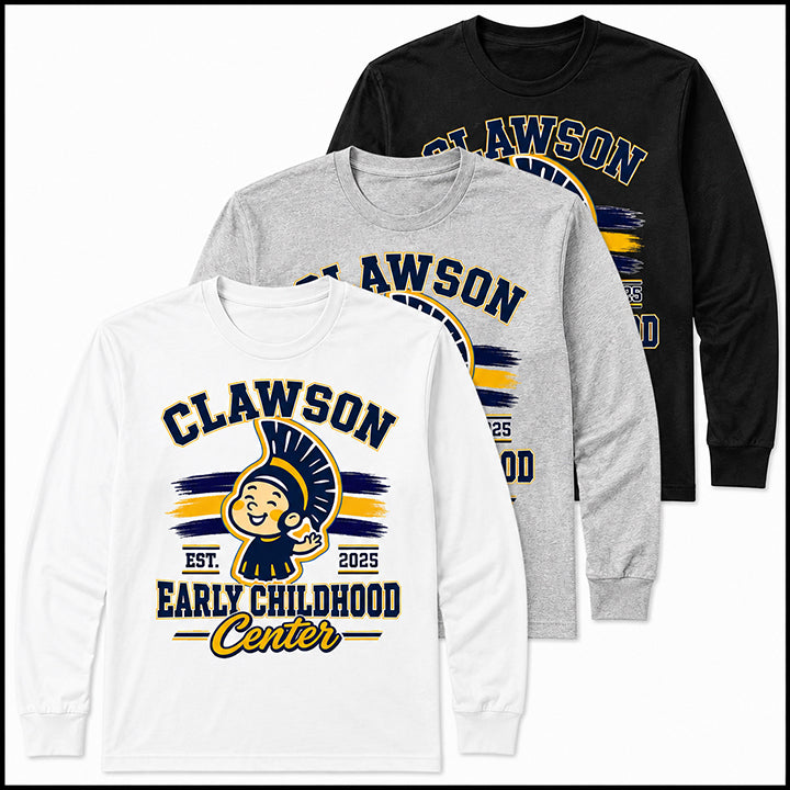 Clawson Early Learning Center Long Sleeve Cotton T-Shirt