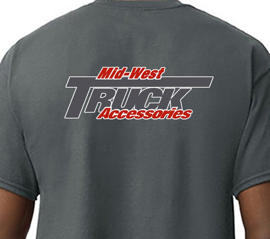 MidWest Truck Short Sleeve Cotton T-Shirt Dark Grey